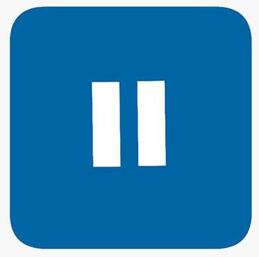 Blue Pause Button